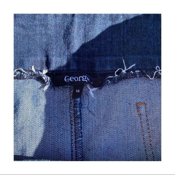 Denim Mini Skirt Size 16 Stretch - Picture 4 of 6